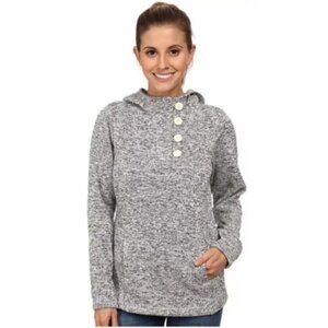 Columbia Womens Medium Darling Days Buttoned Hoodie Fleece Sweatshirt